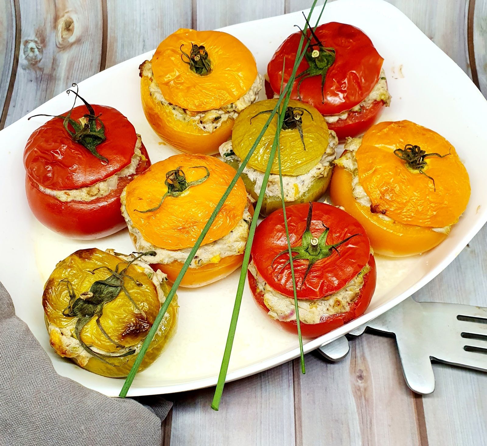 Tomates farçies aux sardines