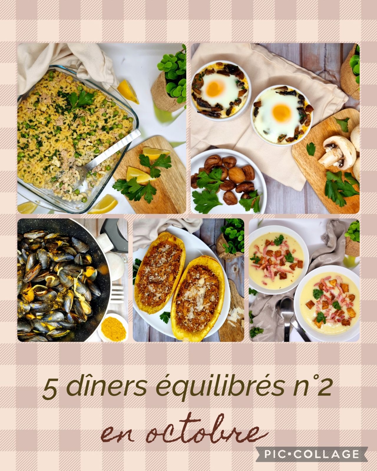 5 dîners équilibrés en octobre n°2