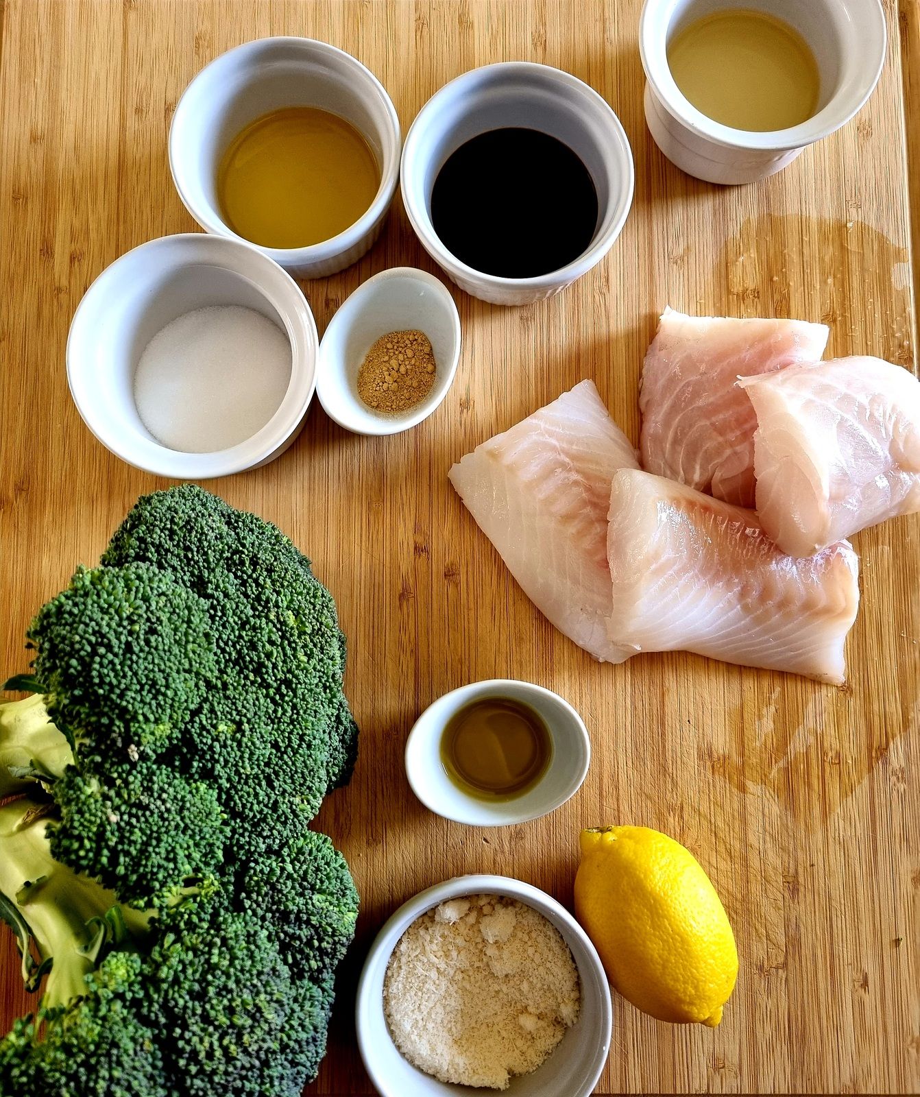 Cabillaud teriyaki et brocolis rôtis