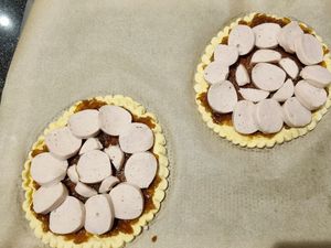 Tartelettes au boudin blanc et confit d'oignon