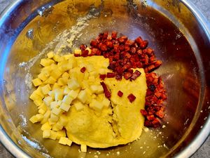 Cookies salé au comté et chorizo