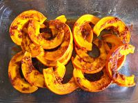 Crumble de potimarron et effiloché de porc