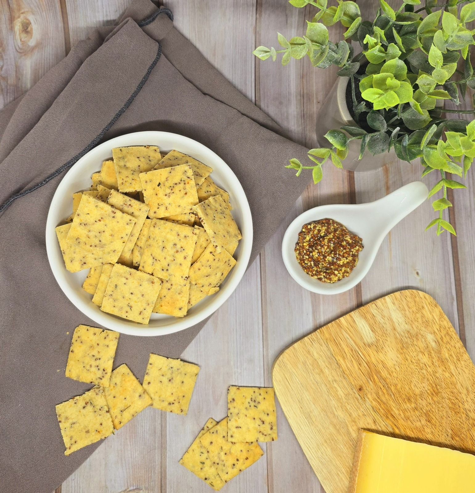Crackers moutarde et comté