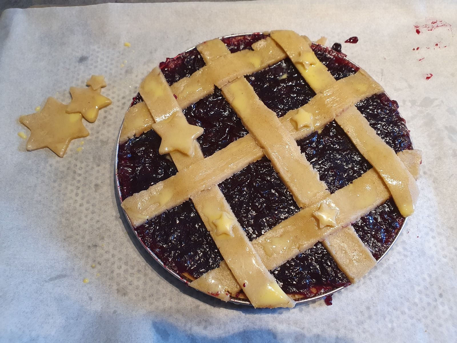 Linzer cranberrys myrtilles