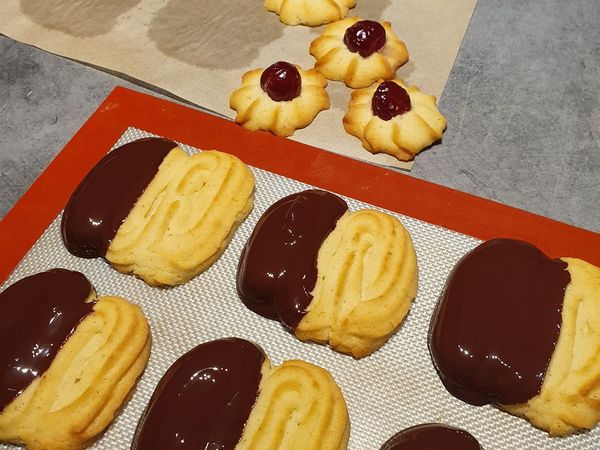 Sablés viennois chocolat ou cerise