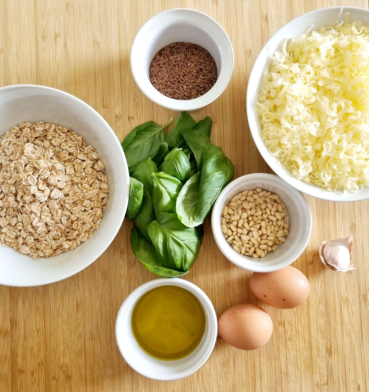 Galettes d'épeautre au pesto