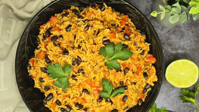 Riz aux haricots noirs