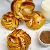 Brioches tressées à la crème de marrons - Recettes de Aimeraude