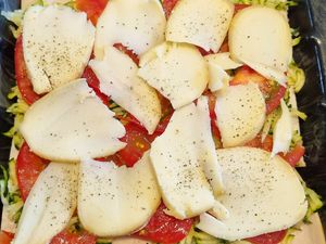 Croque tablette au poulet et courgette