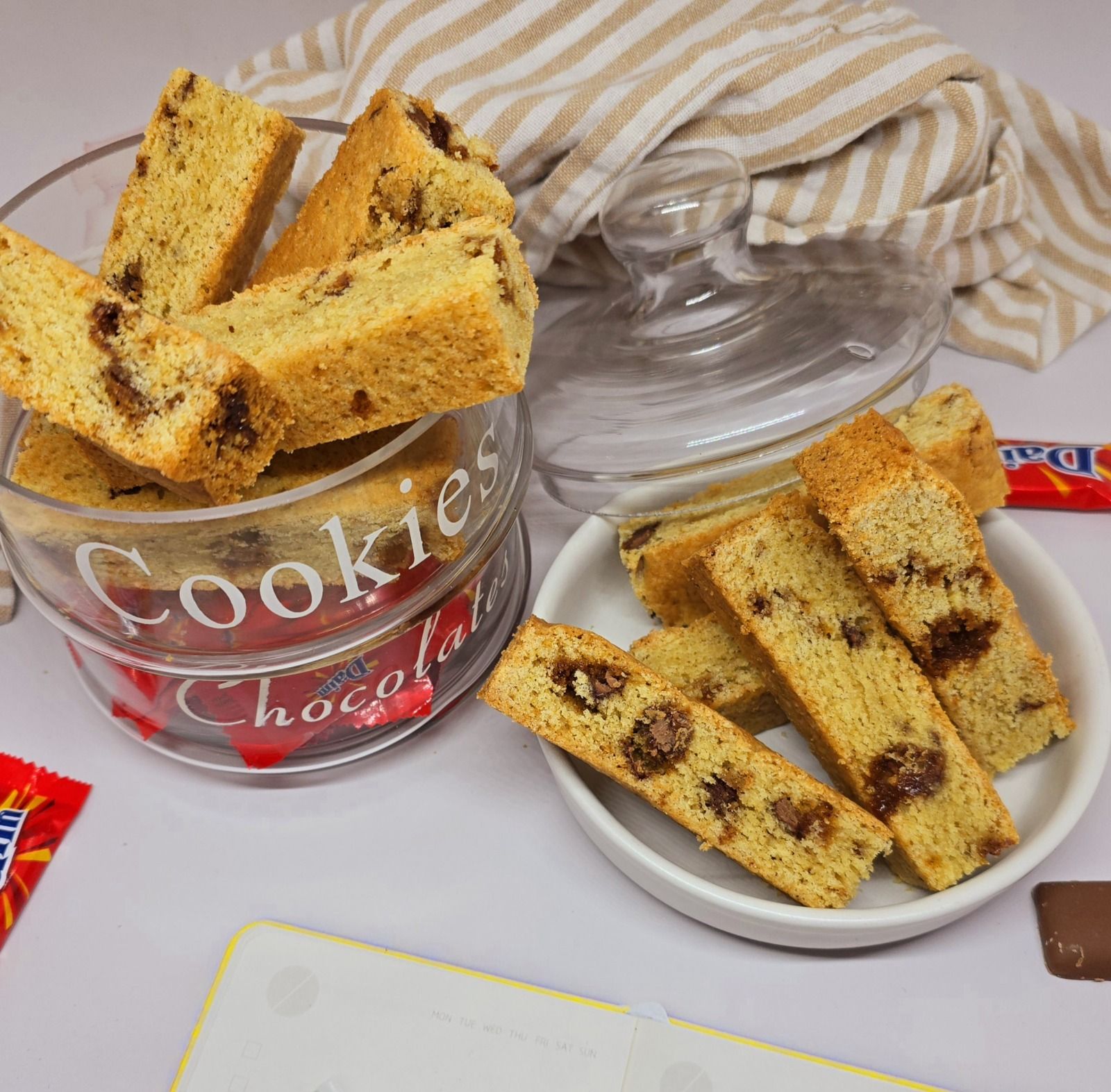 Barres de cookies au daim