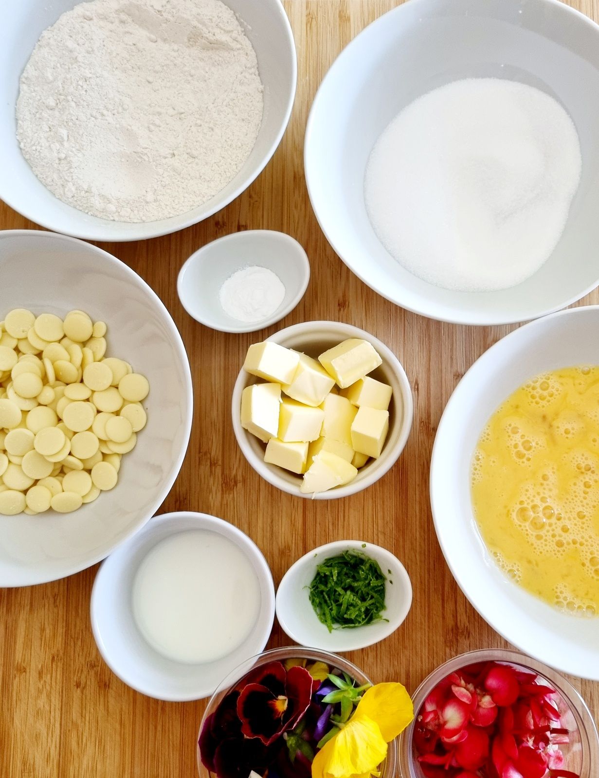 Madeleine chocolat et fleurs