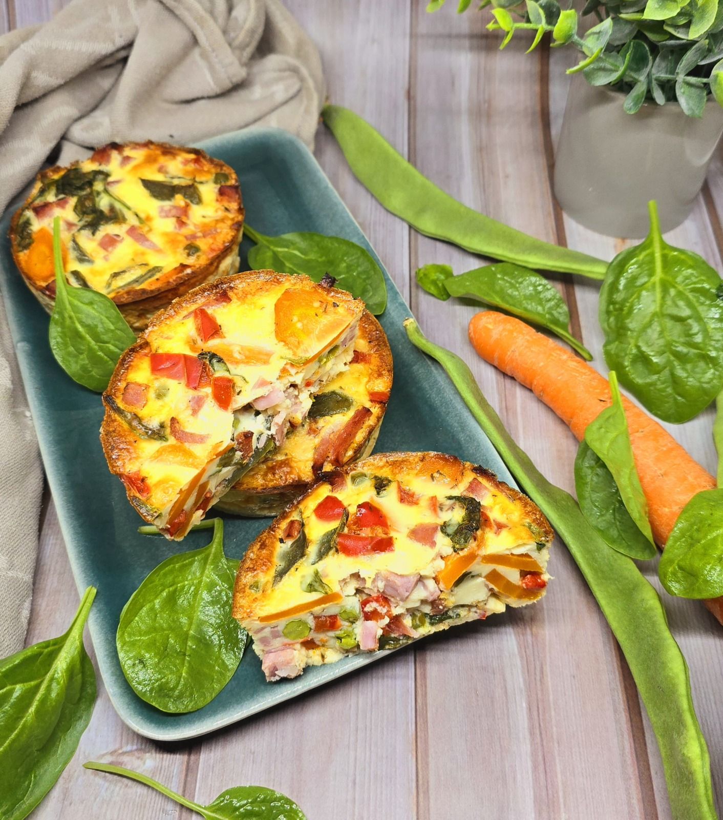 Clafoutis de jardinière au jambon