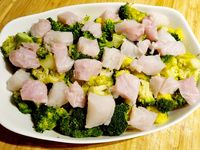 Gratin de brocolis et cabillaud