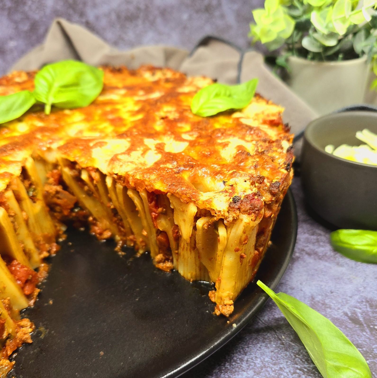 Gâteau de rigatonis à la bolognaise