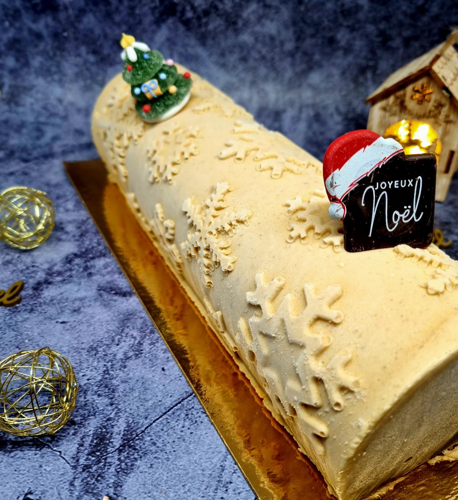 Bûche spéculoos mandarine