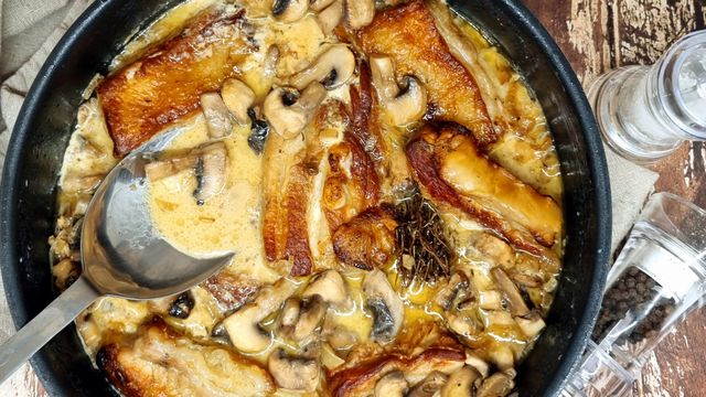 Tendrons de veau braisés au cidre