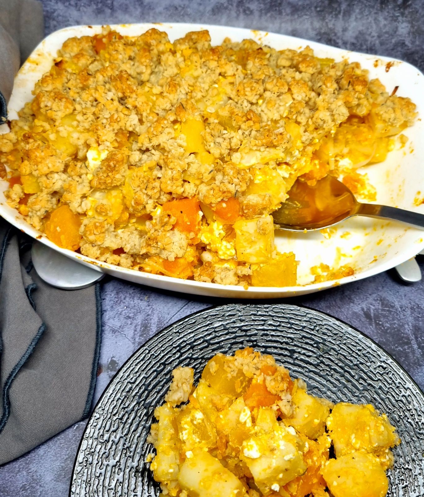 Crumble de légumes d'automne