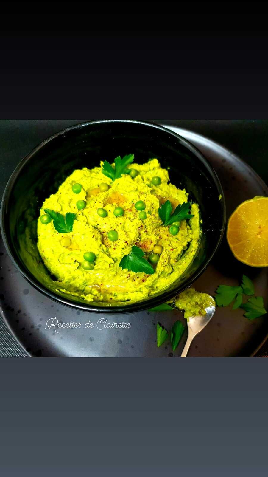 Houmous de petit pois