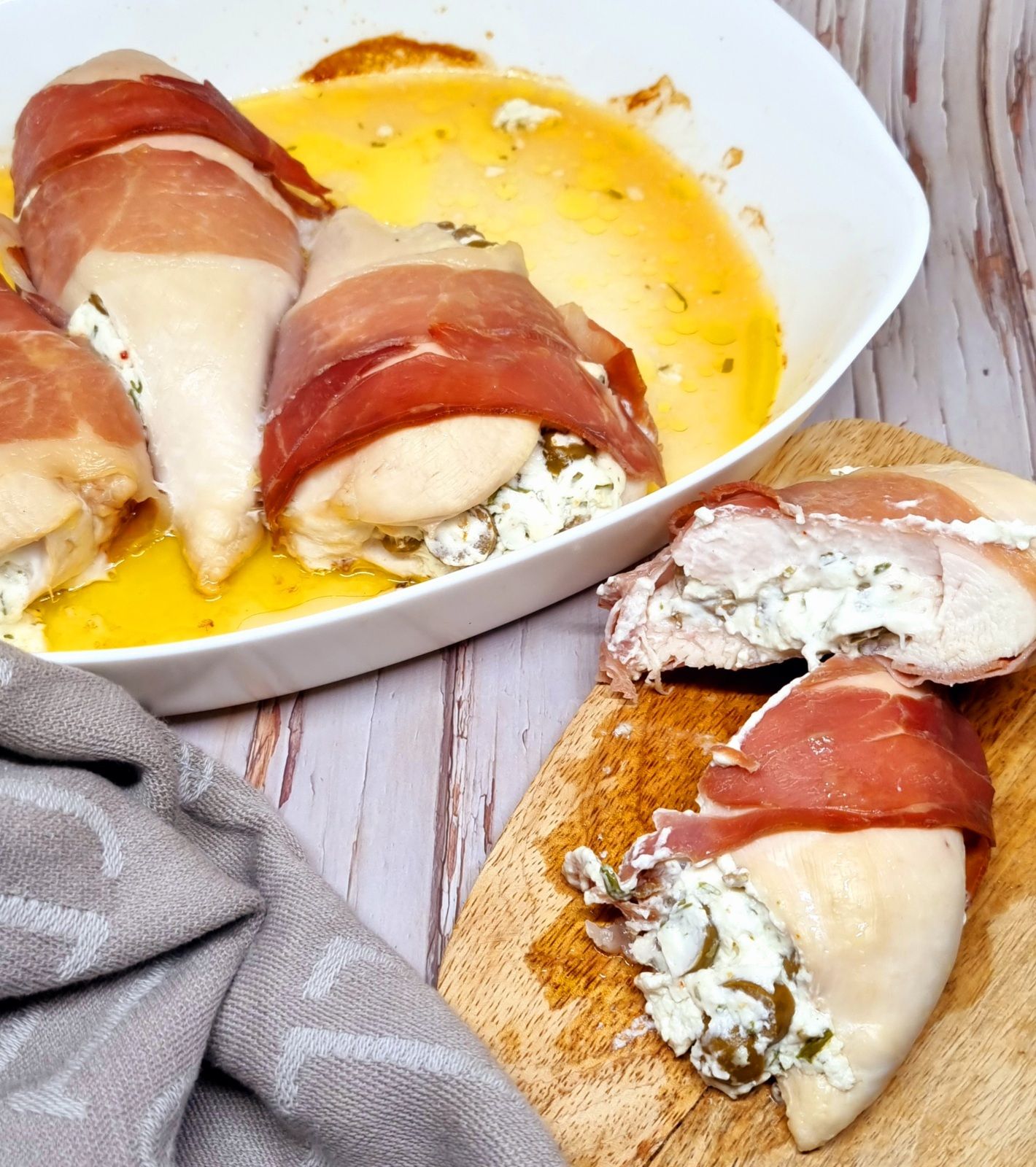 Filets de poulet farçis