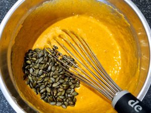 Cake au potimarron et graines de courge