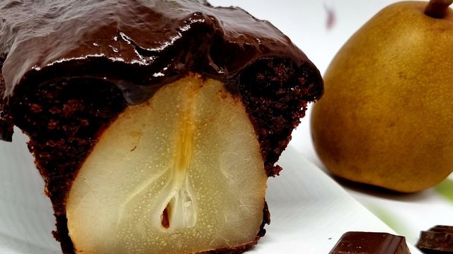 Moelleux chocolat poires