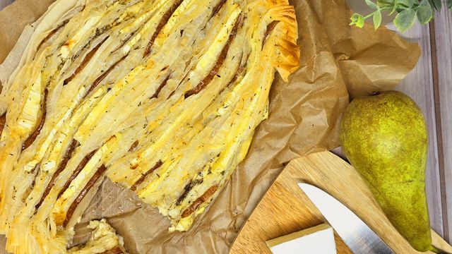 Croustade de brie et poires