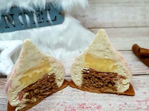 Entremet pain d'épices pamplemousse