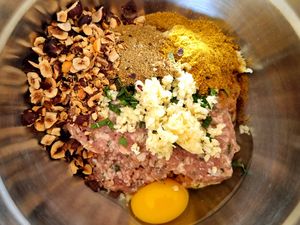 Tian de courgettes au boulettes