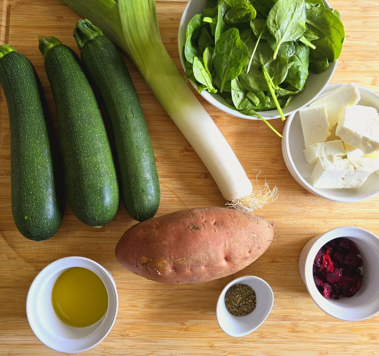 Courgettes farcies à la patate douce et fêta