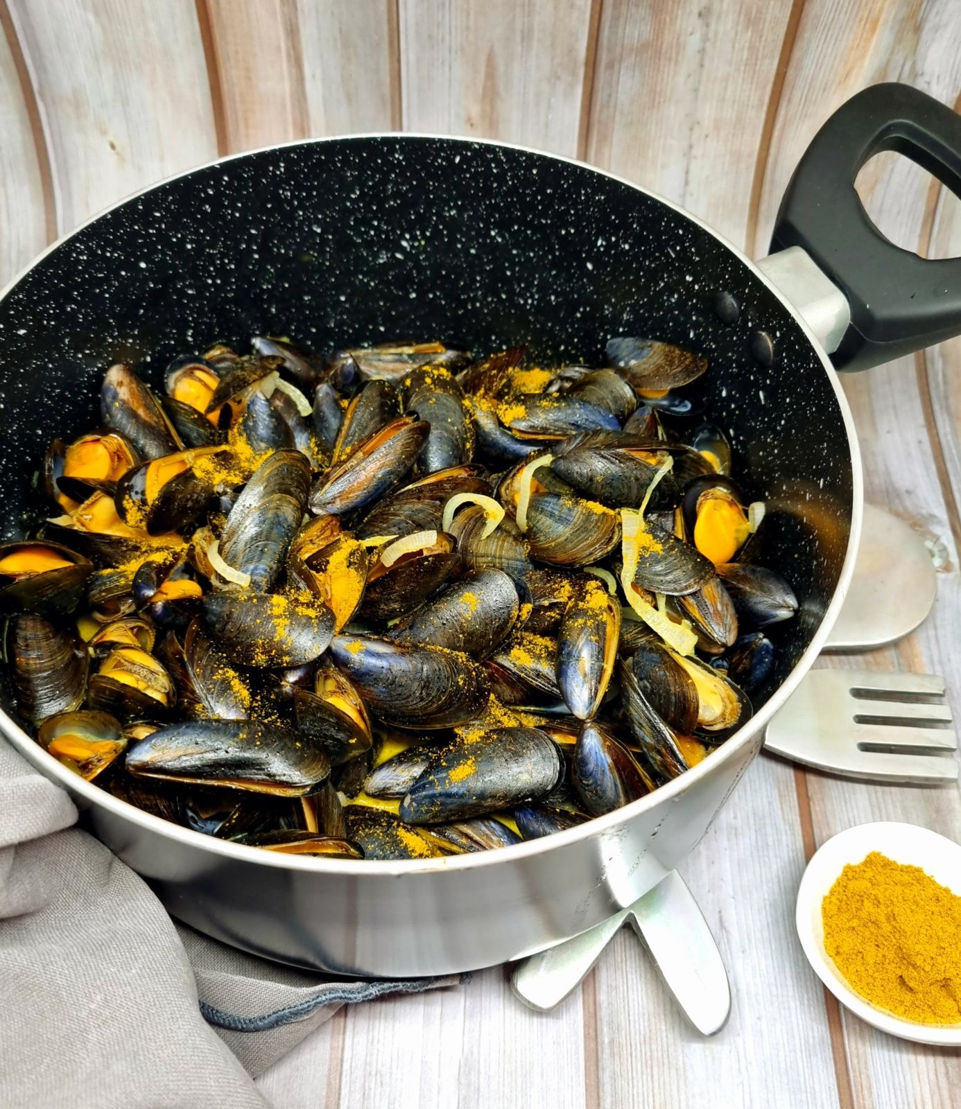 Moules au curry