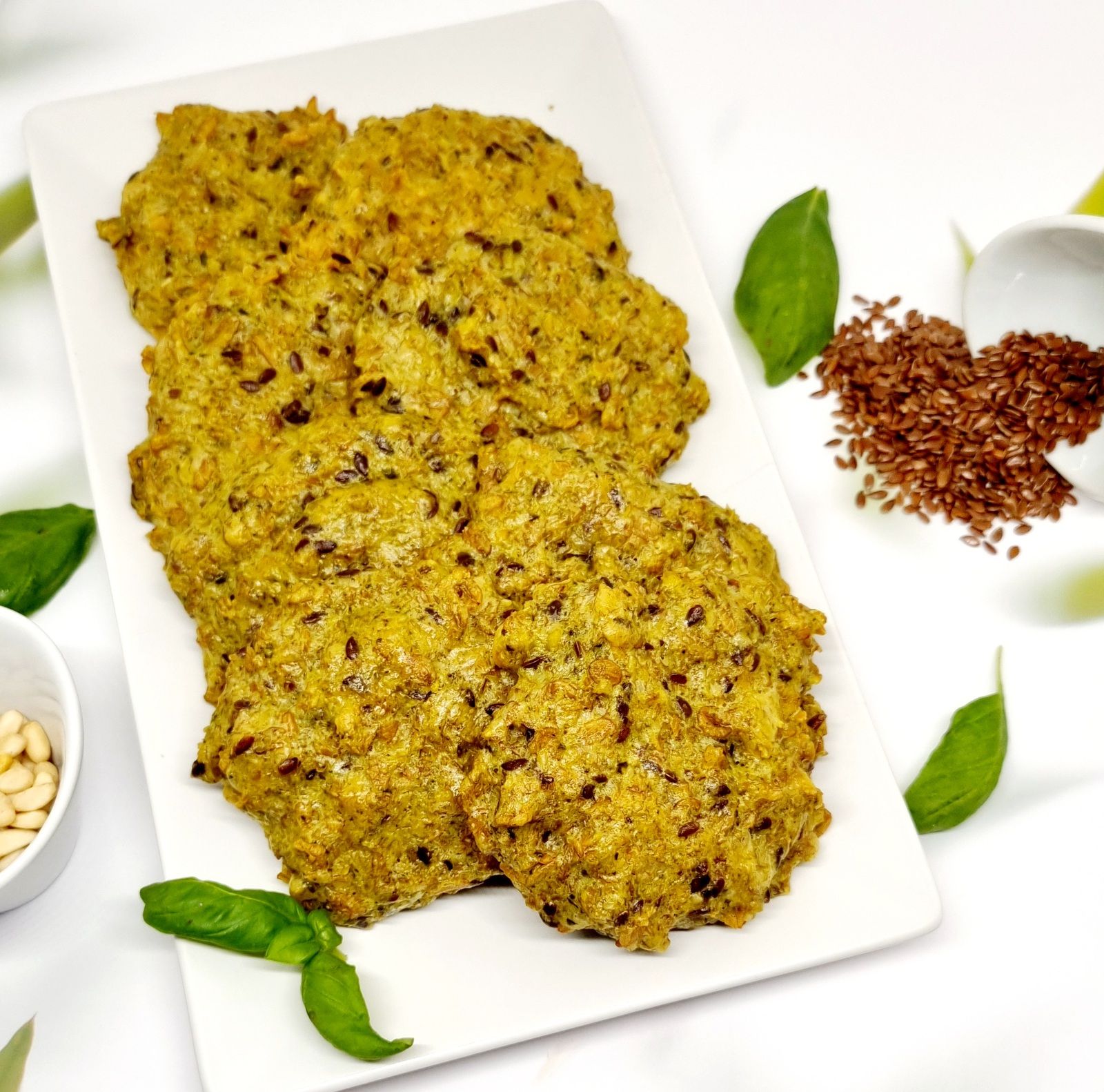 Galettes d'épeautre au pesto