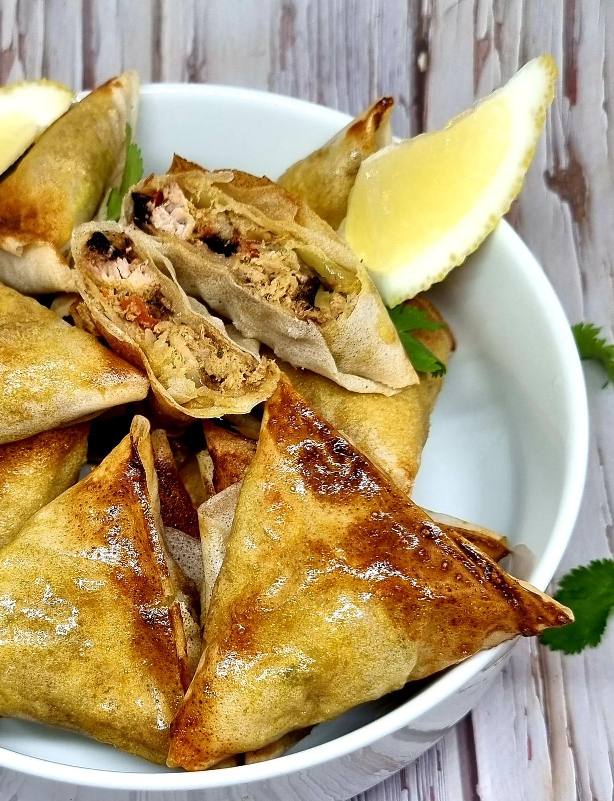 Samoussas au thon et épices