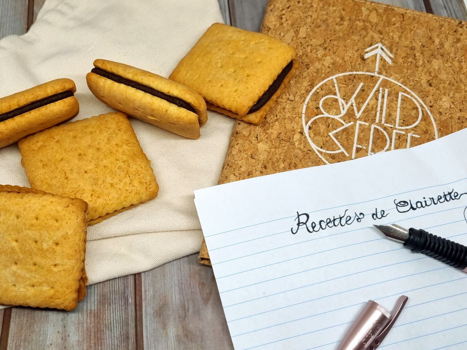 Biscuits fourrés au chocolat