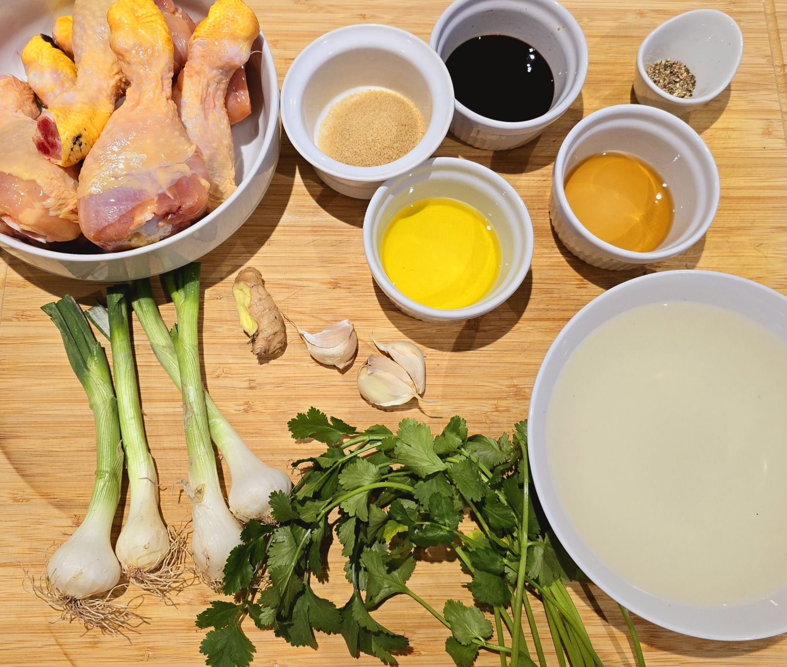 Poulet braisé à la sauce soja