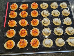 Mini quiches champignons ou potimarron