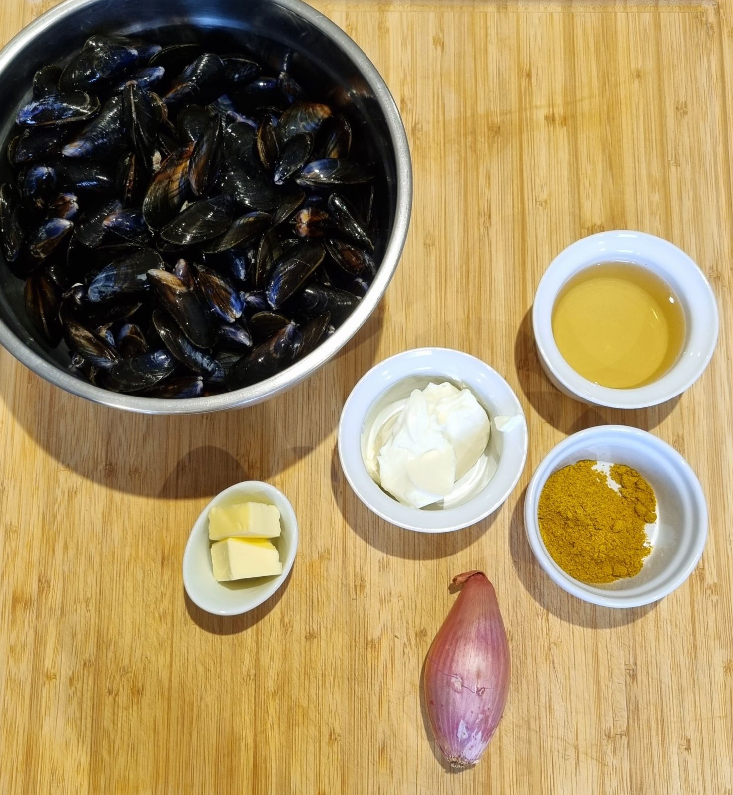 Moules au curry