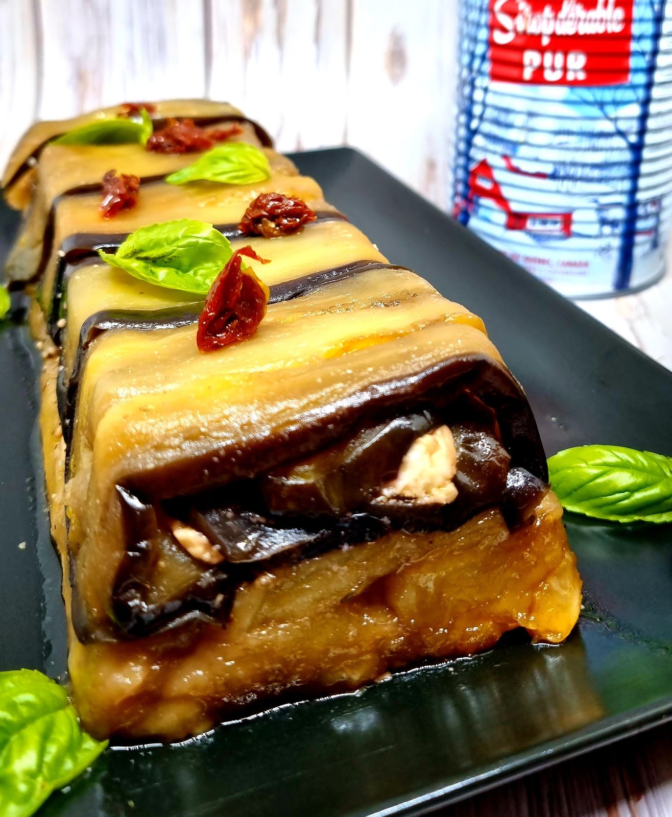 Tatin d'aubergines à l'érable