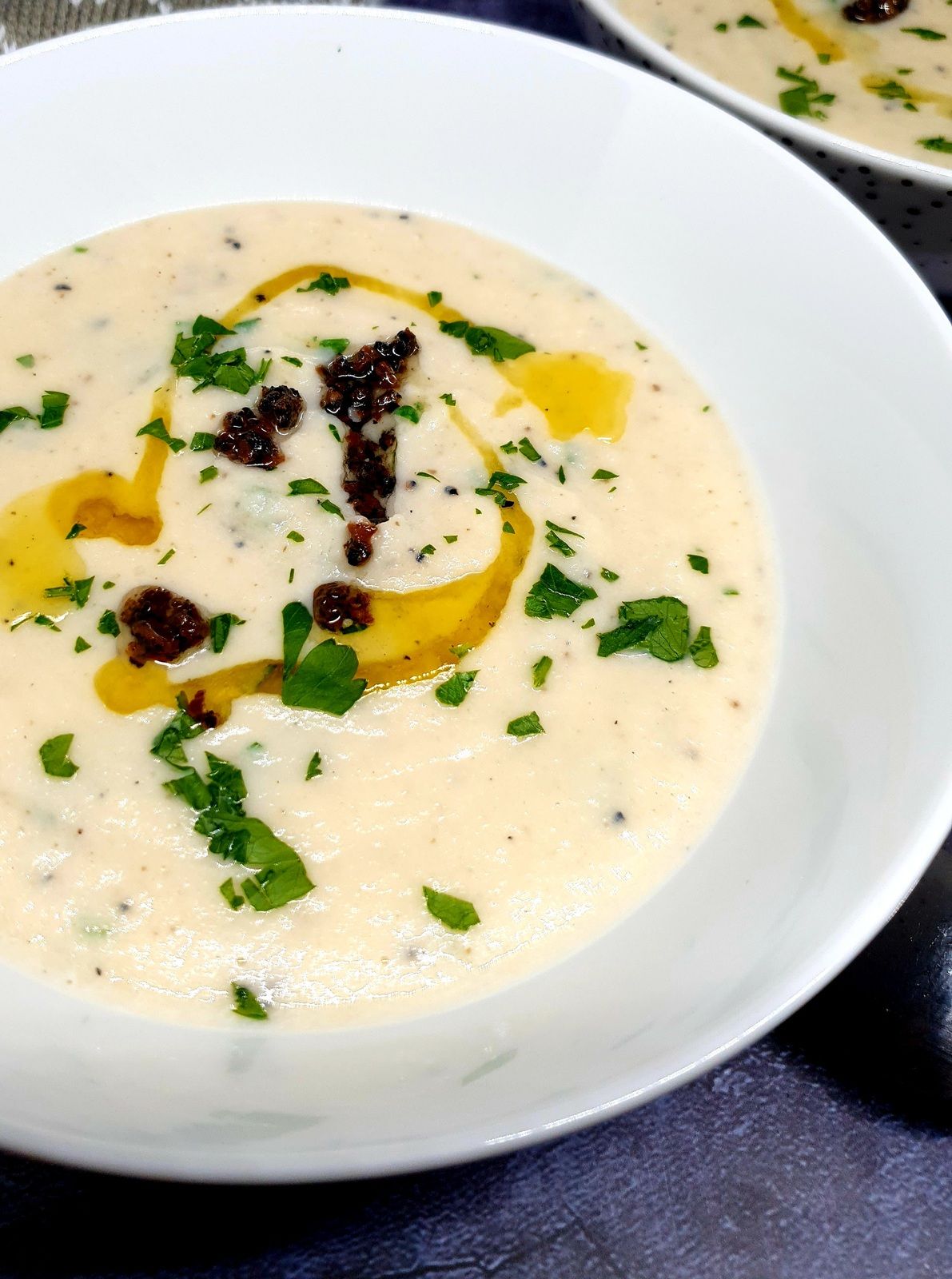 Crème de chou fleur à la truffe