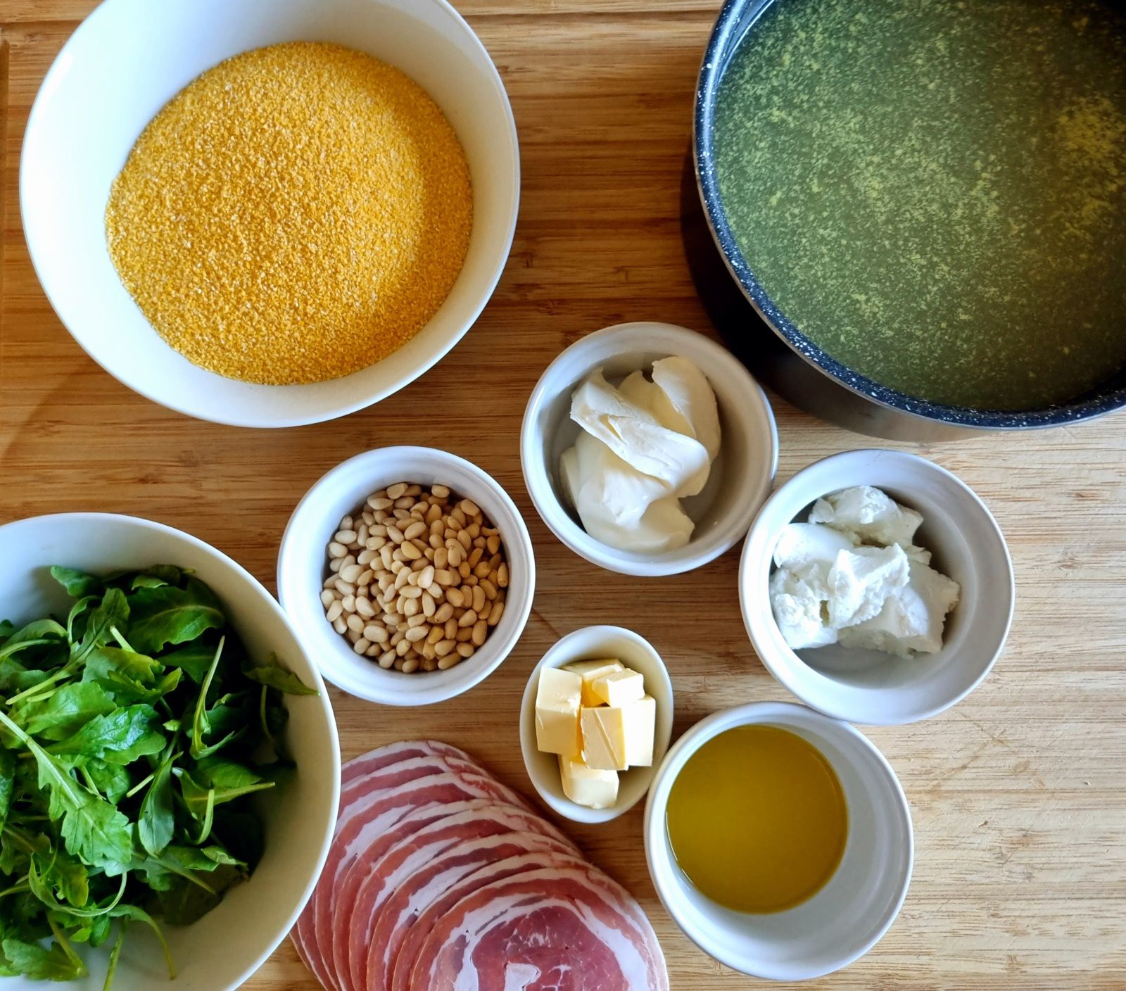 Polenta à la pancetta