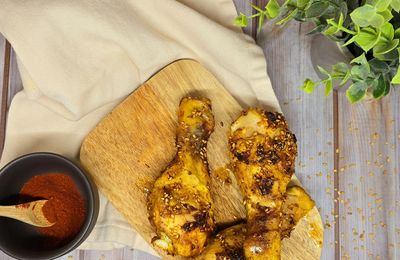 Pilons de poulet aux épices et sésame
