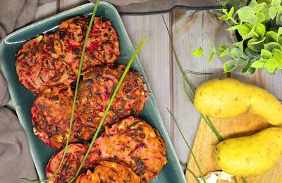 Röstis pommes de terre, betterave et fêta