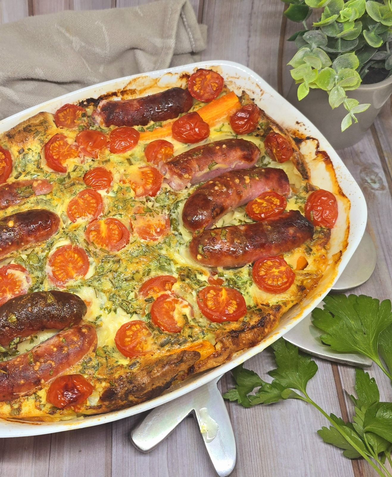 Clafoutis aux saucisses