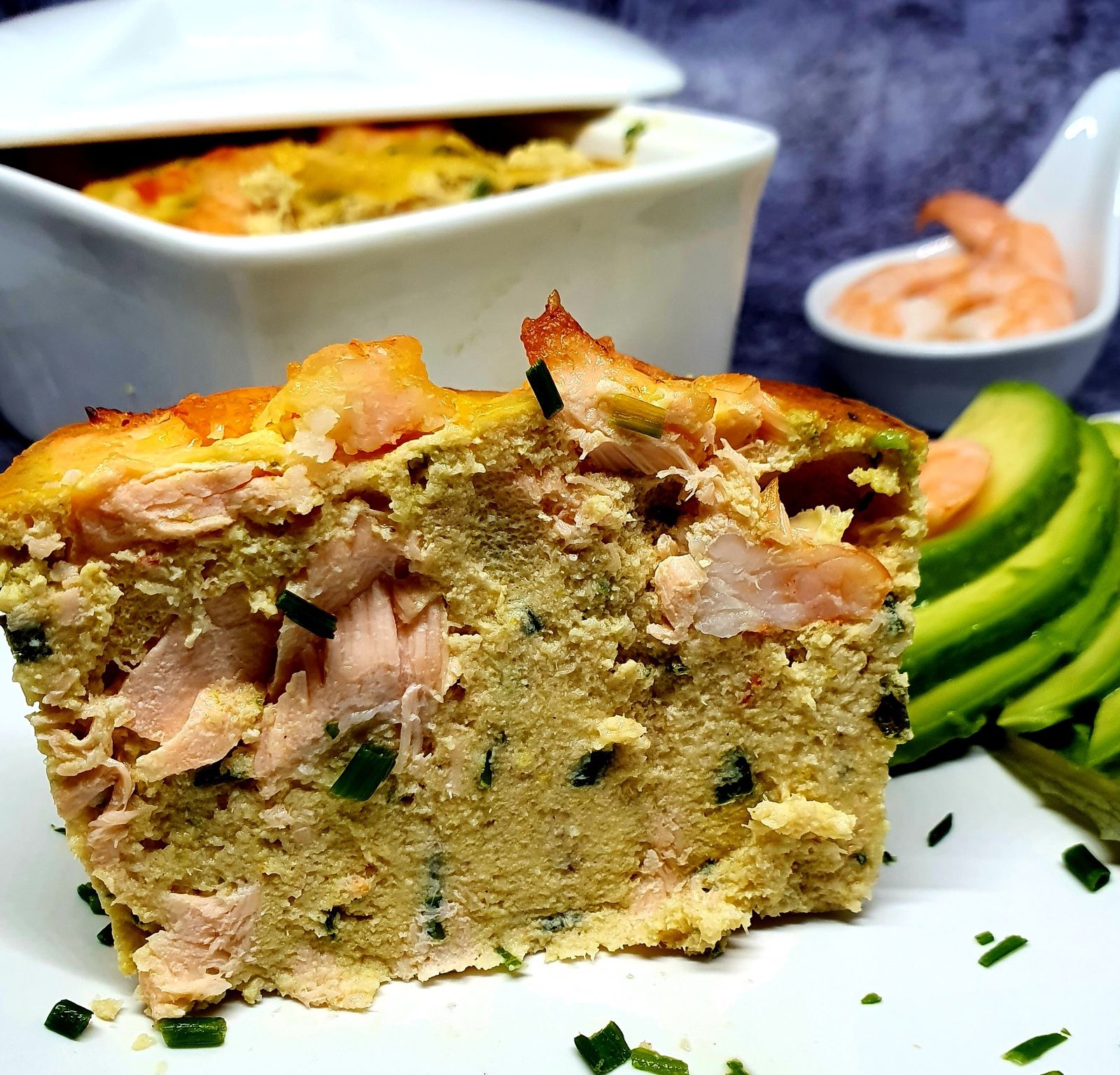 Terrine de saumon et crevettes au curry