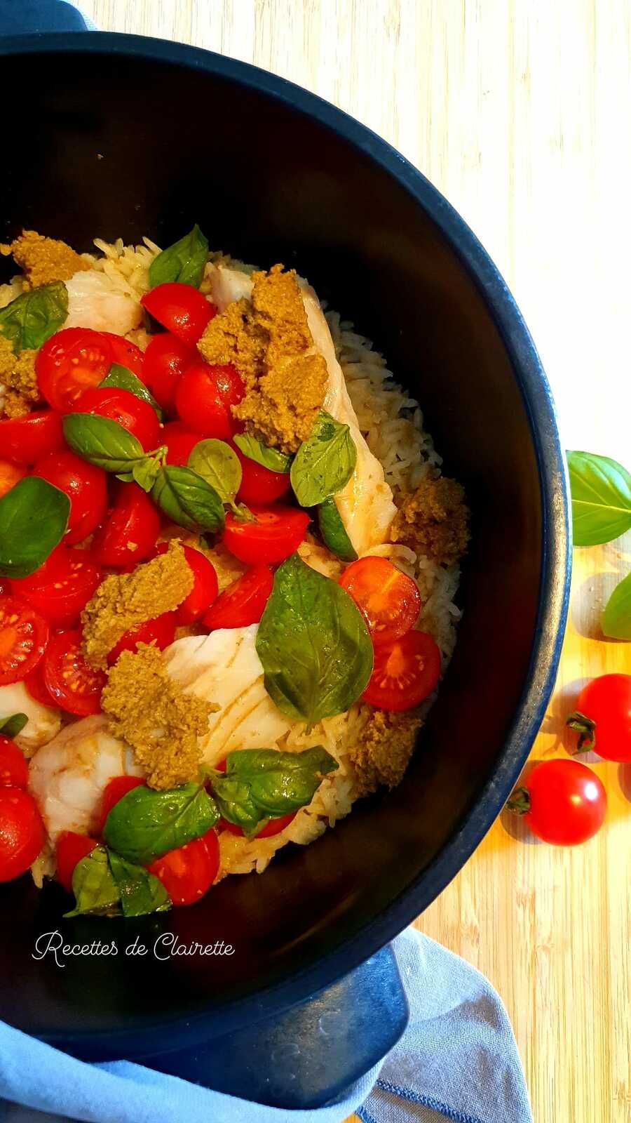 Cocotte riz et poisson