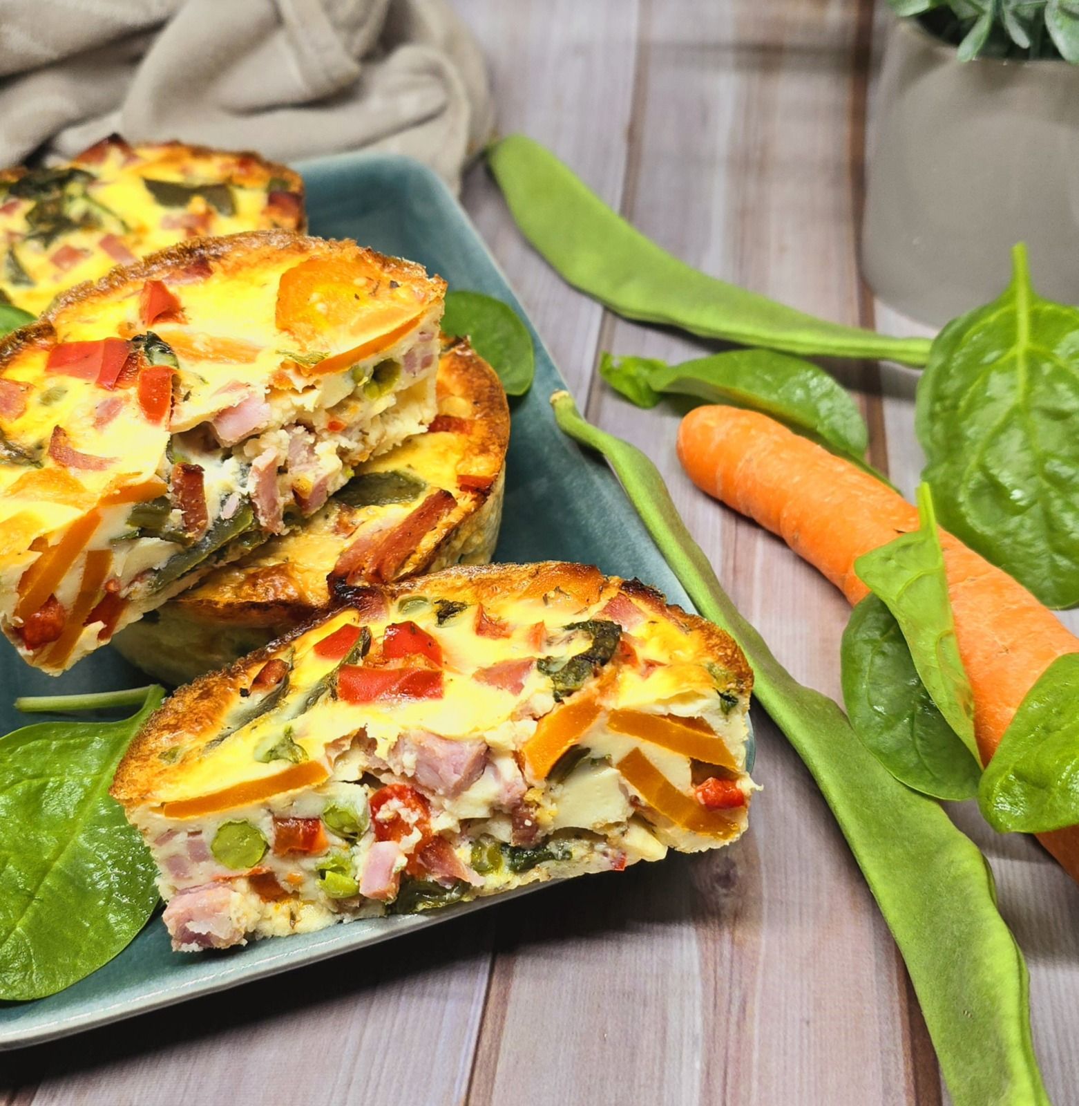 Clafoutis de jardinière au jambon