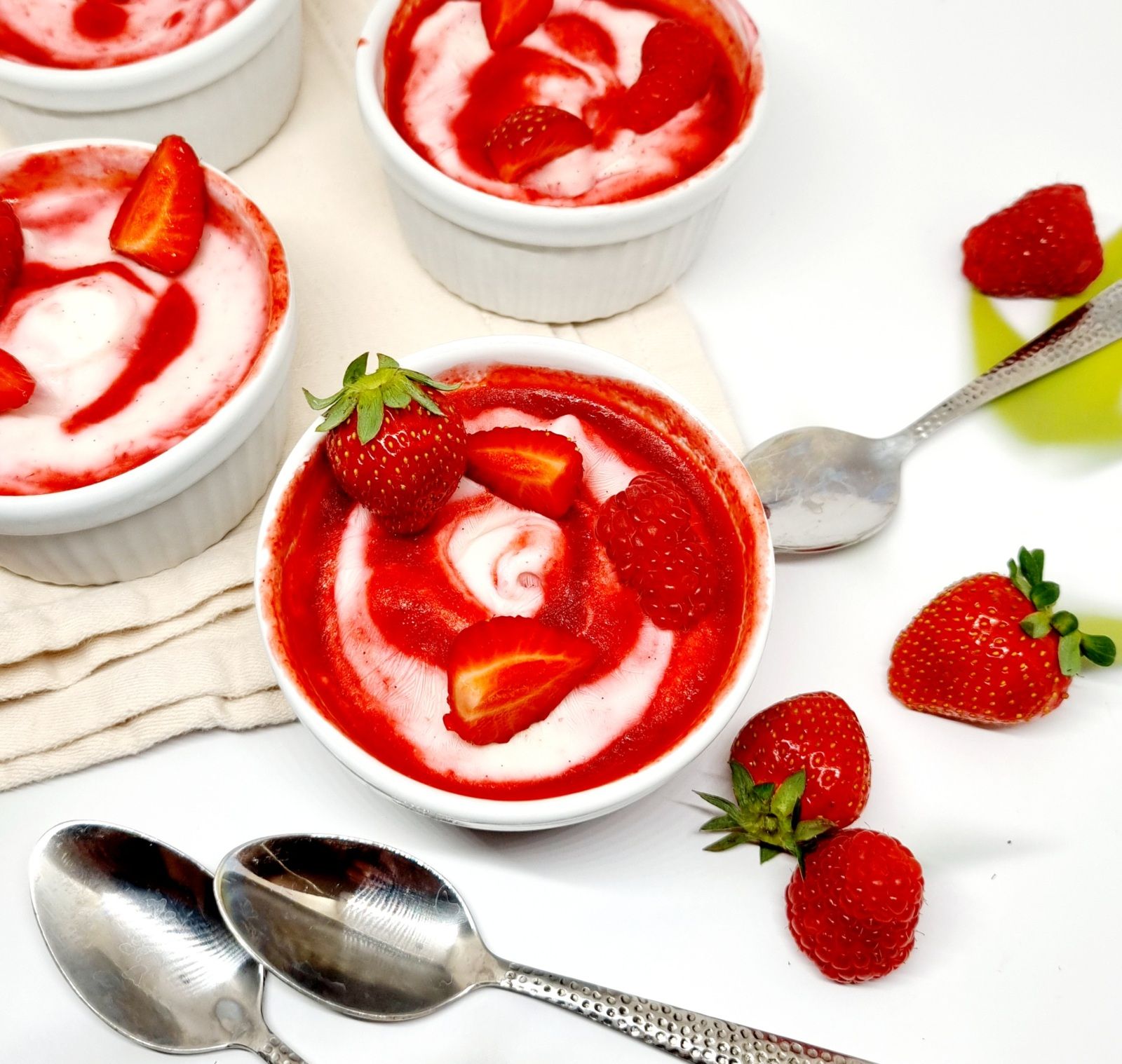 Yaourt glacé aux fruits rouges