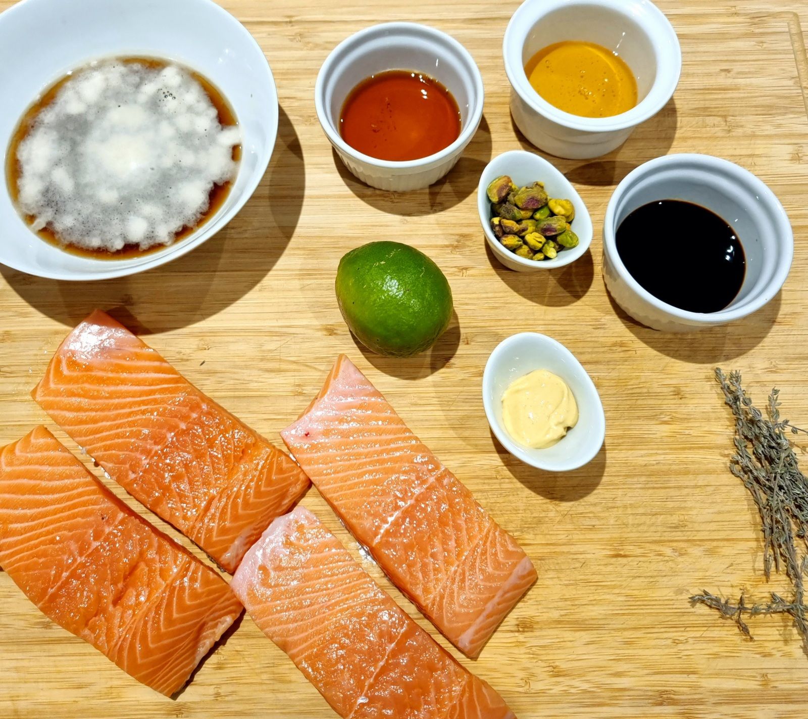 Pavés de saumon au sirop d'érable et à la bière