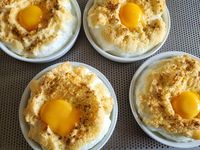 Oeufs nuages au curry