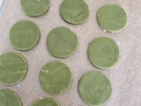 Shortbreads matcha chocolat noir