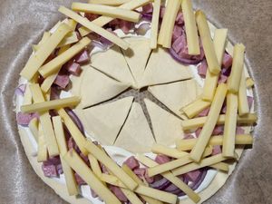 Couronne feuilletée à la raclette